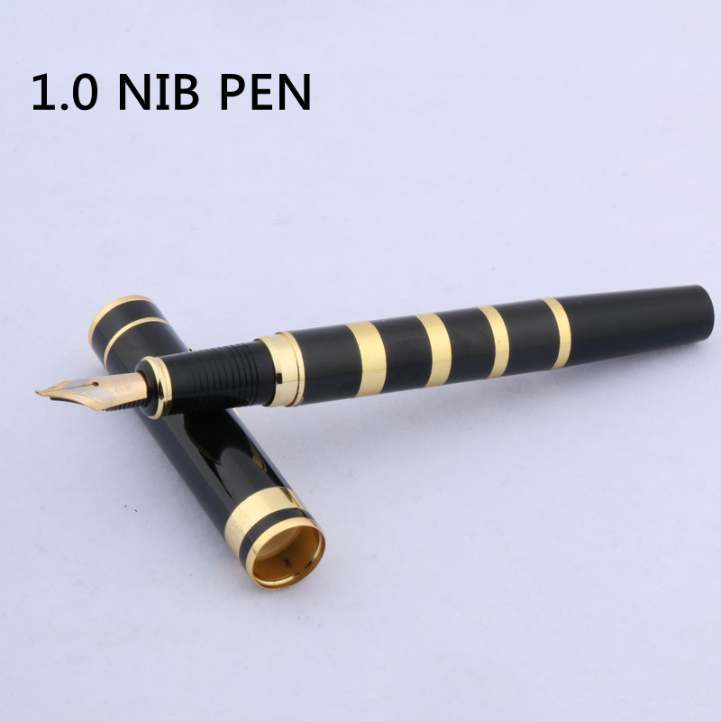 Standard gift METAL popular BLACK GOLDEN Fountain Pen Stationery Office school supplies Writing Gift