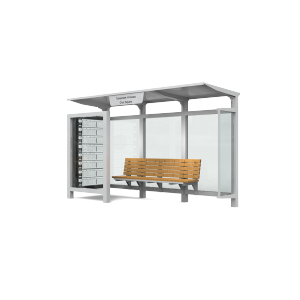 Customized high-quality design of smart bus shelters