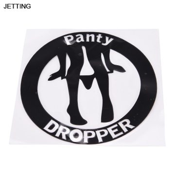 JETTING Safety Warning Car Stickers Car Decor Accessory Funny Pattern Motor Decal 1 Pc Panty Dropper Car Sticker