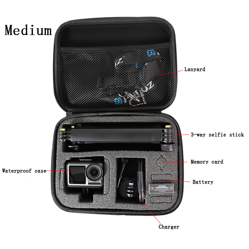 Portable Carry Storage Bag Protective Case Box Handbag For DJI OSMO Action GoPro Hero 8 7 6 5 4 YI 4K Sjcam Camera Accessories