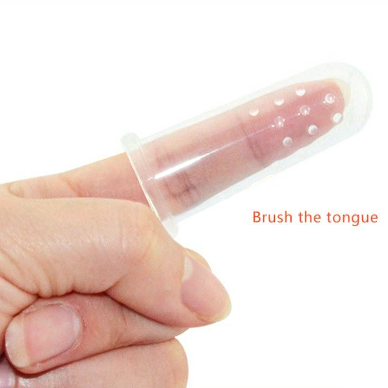 Baby Finger Toothbrush Children Teeth Clear Care Tool Soft Silicone Infant Tooth Brush Rubber Cleaning Baby Brush + Box