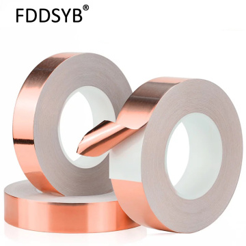 30M*0.06mm Single Electric Conduct Self-Adhesive Copper Foil Tape for Magnetic Radiation Electromagnetic Wave Free shipping