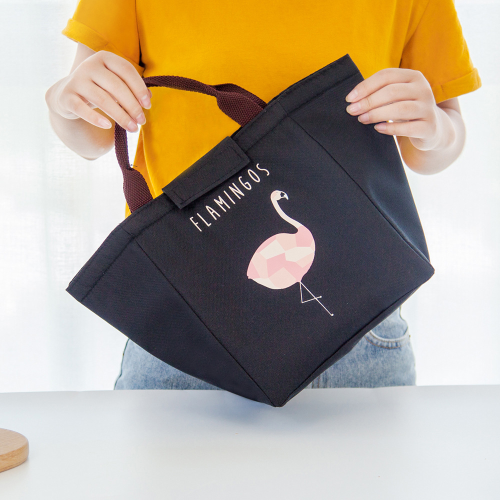 Baby Food Milk Insulation Bags Flamingo Storage Waterproof Oxford Bag Lunch Bag Infant Kids Food Warmer Thermal Bag