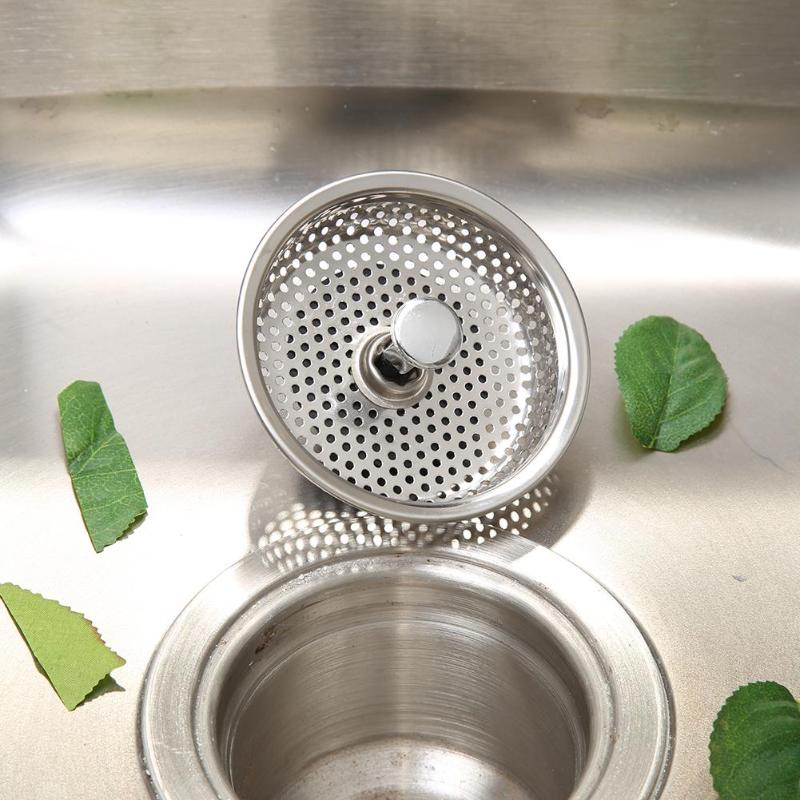 Mesh Kitchen Stainless Steel Sink Strainer Disposer Plug Drain Stopper Filter