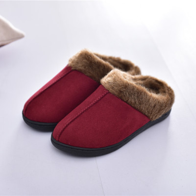 Winter Slippers Women Furry Slippers Fashion Faux Fur Warm Shoes Women Slip on Flats Female Home Slides Black Plush Slippers
