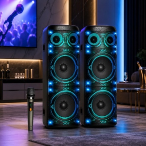 200W Dual Active Party Speakers with Handle