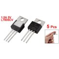 5 Pcs 3 Terminals 1.5A 5V L7805CV Postive Voltage Regulators Voltage Regulators Stabilizers