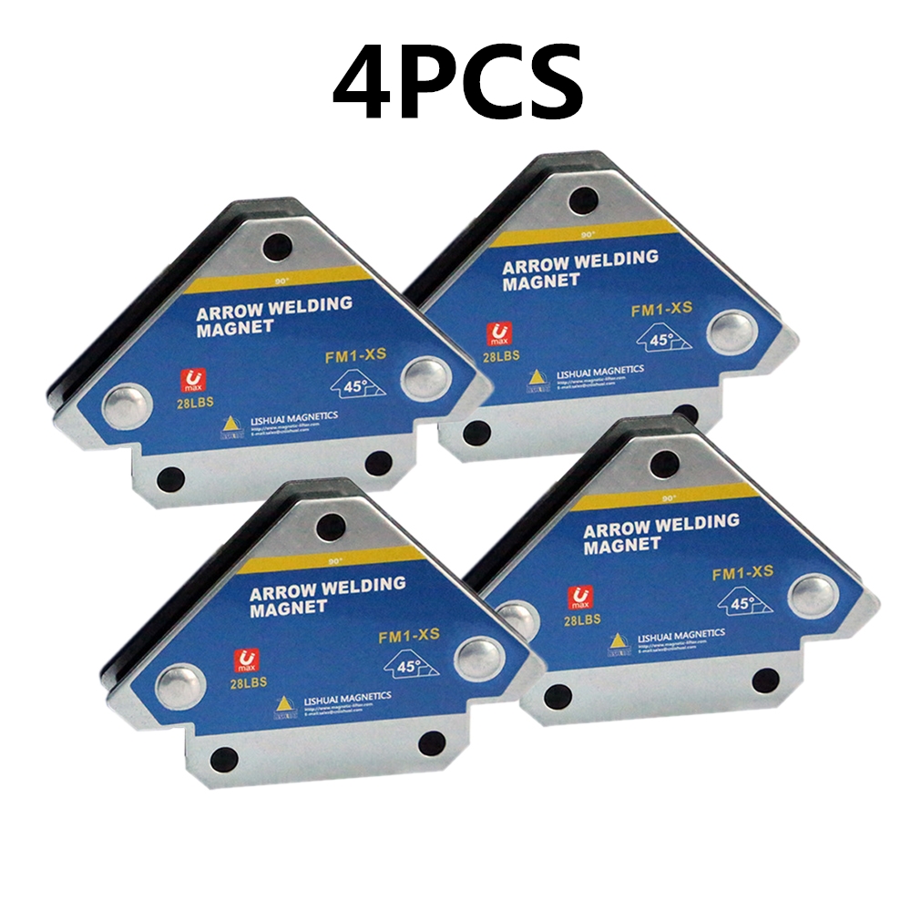 4PCS Welding Magnetic Holder Angle Soldering Arrow Strong Magnet Weld Fixer Positioner Ferrite Holding Auxiliary Locator Tools