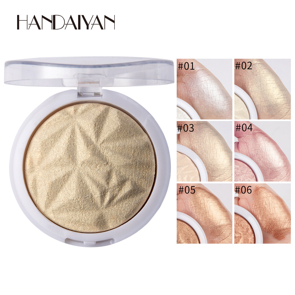 6 Colors Single Baked Radiant Eye Shadow Palette Shimmer Metallic Baked Eyeshadow Eyes Makeup Products