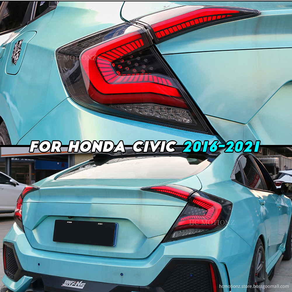 HCMOTIONZ 2016-2020 Honda Civic Assembly Tail Lamp