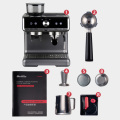 Espresso machine built-in milk frother, grinder coffee machine 1450W semi-automatic coffee machine automatic coffee machine