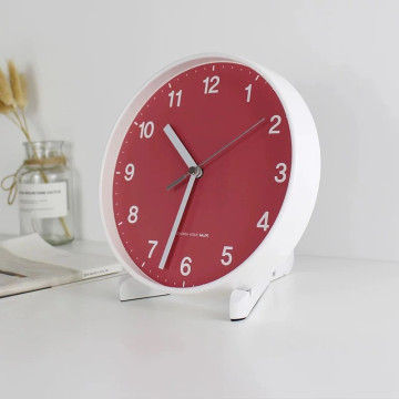 Minimalist Living Room Clock European Creative Table Wall Hanging Clock Bedroom Pendulum Mute Clock Office Desktop Decoration