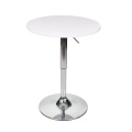 3-Piece Bar Table Bar Stools PU Leather Adjustable Height Swivel Home