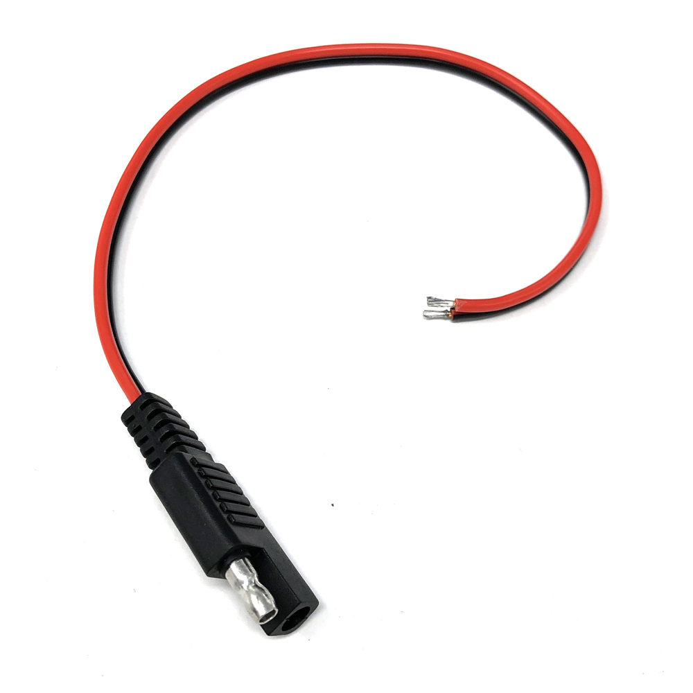 5 PCS 30CM 18AWG DIY SAE Power Automotive Extension Cable 2 Pin with SAE Connector Cable Quick Disconnect