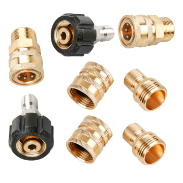 High Pressure Washer 8pcs Adapter Set Quick Disconnect Kit M22 Swivel to 3/8'' Quick Connect,3/4