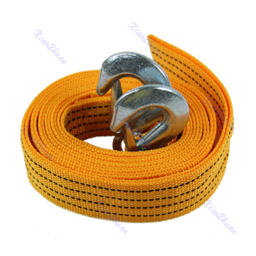 Winch 4M 3 Ton Car Tow Cable Heavy Duty Towing Pull Rope Strap Hooks Van Road Recovery