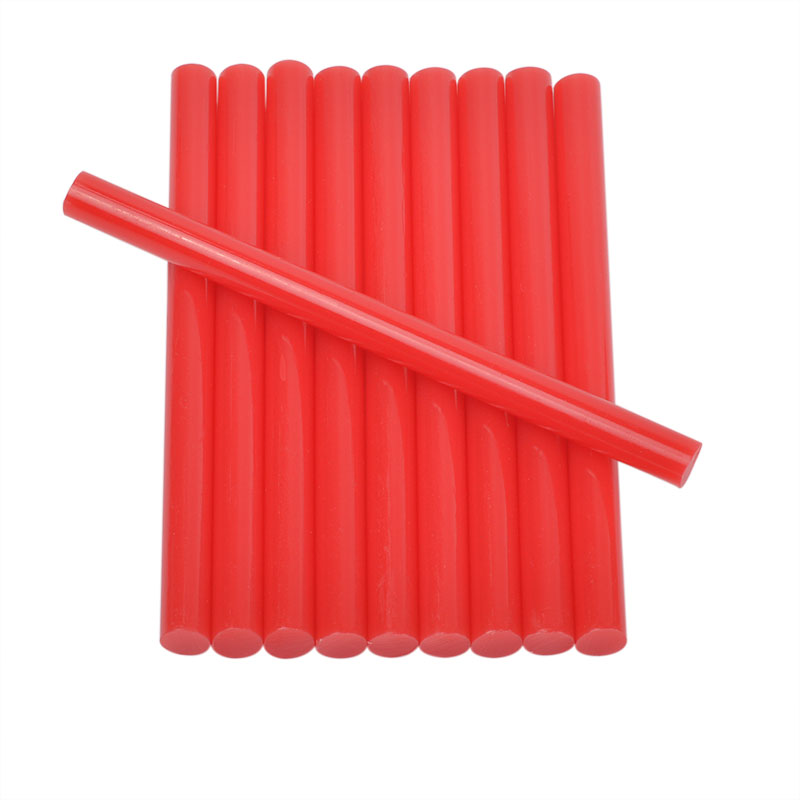 10Pcs Red 7x100mm Hot Melt Glue Sticks Red For 7mm Electric Glue Gun Craft Home DIY Hand Tool Repair Adhesive Sealing Wax Stick