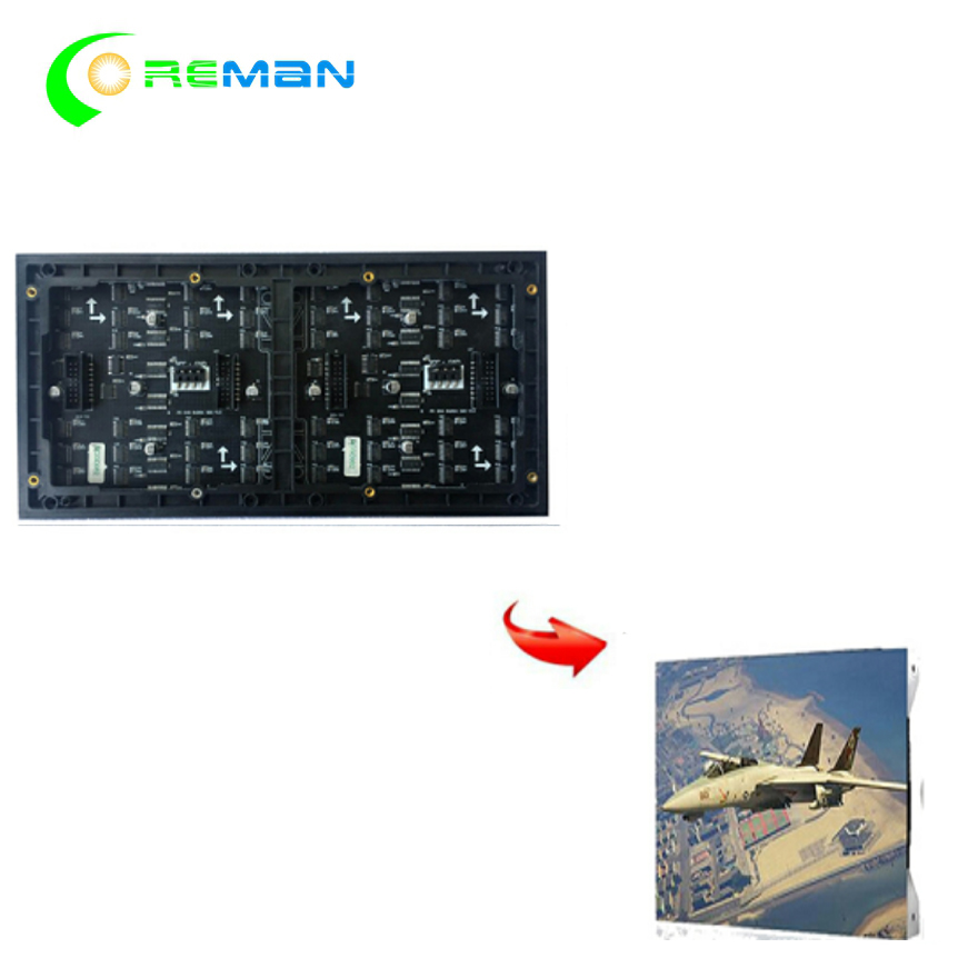 full color p2 rgb dot matrix video led screen module 256 128 smd 3in1 led module lights for signs