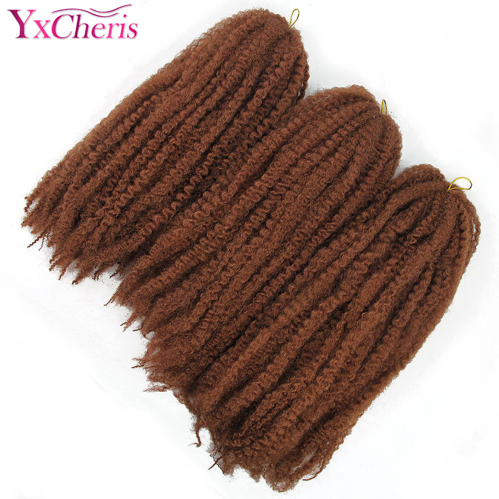 YxCheris Bob Marley Braids Hair Soft Afro hair Kinky Curly Natural Hair Style Synthetic Braiding Hair Crochet Braids