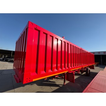 Heavy - Duty Red Dump Semi - Trailer