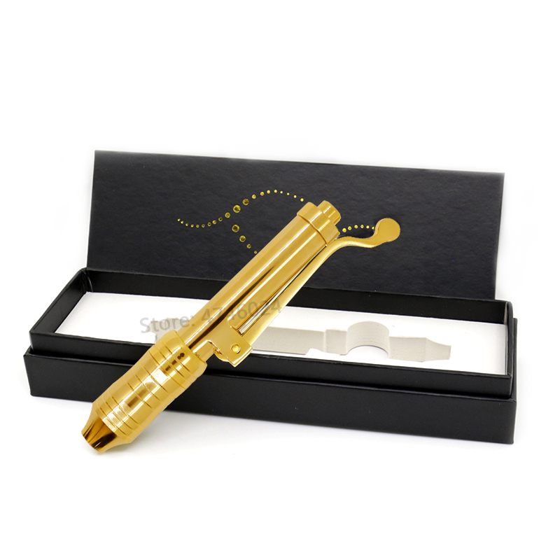 24K Gold No Needle Meso Gun Hyaluron Pen Lip Filler Injector Machine Needle Free Hyaluronic Acid For For Anti Wrinkle Lifting