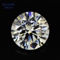 Round Brilliant Cut 2ct IJ Color Loose Moissanite Beads 8mm VVS1 Excellent Cut Grade Test Positive Lab Diamond Gemstones