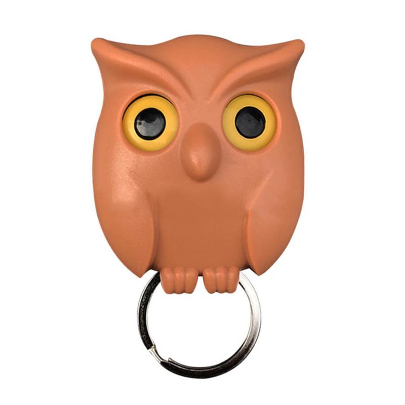 1PC Night Owl Magnetic Key Hook older Magnets Keychains Key Holder Innovative Door Hanger Home Decorative Organizer Dropshippng