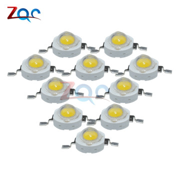 10PCS 1W LED Bulbs High Power Lamp SMD Beads Pure White 100-110LM