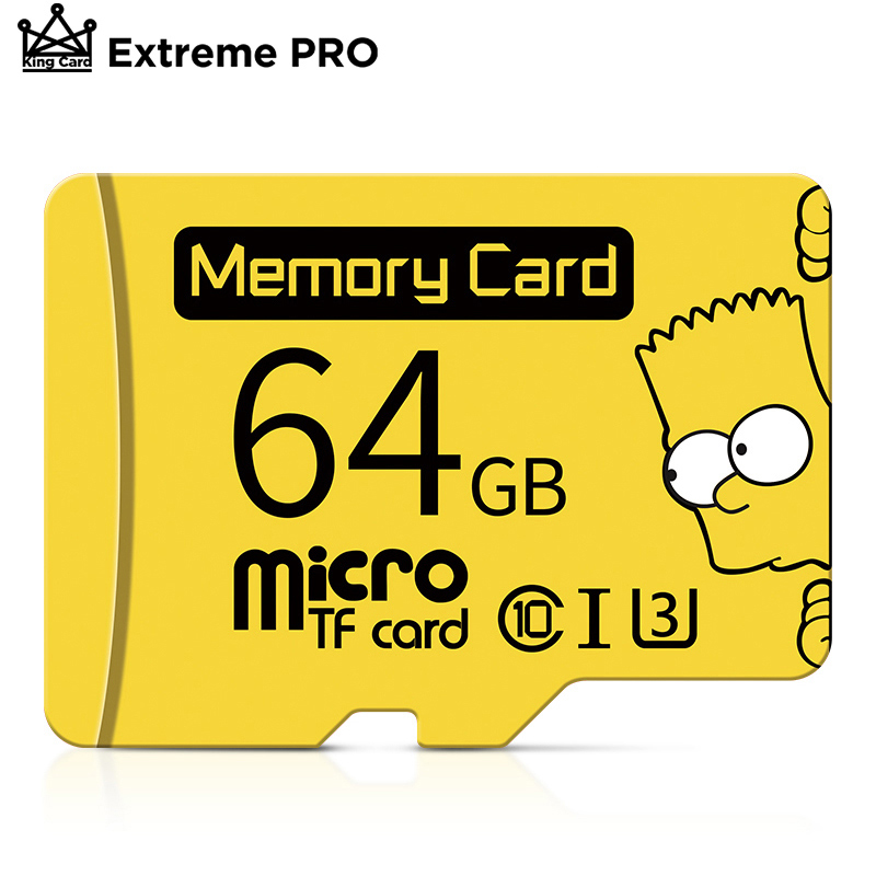 New style Top Quality TF Card 8GB 16GB 64GB 128GB 256GB Class 10 Waterproof The Simpson Memory Card 32GB For Phone