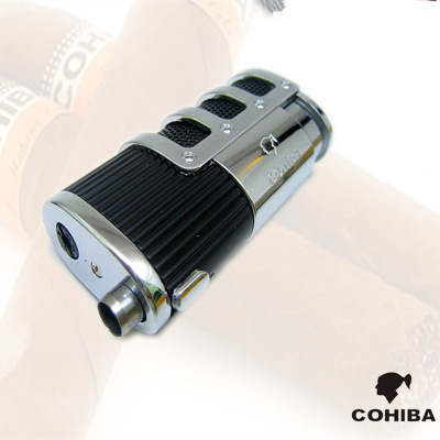 COHIBA Cigar Smoking Ligther Cigar Punch Flame 3 Torch Cigarette Fire Lighter port cuba spain accessories