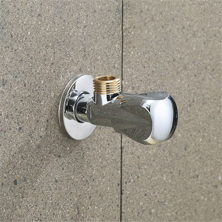 1PC 1/2 Inch Brass Hot/Cold Angle Water Valve Faucet For Bathroom Toilet Water Heater Filling Valves Faucets Home Accessories