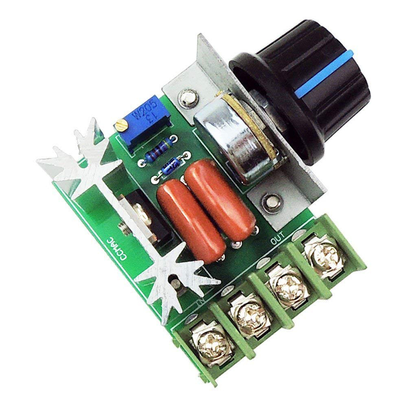 PWM AC Motor Speed Control Controller 2000W(max) SCR Voltage Regulator Adjustable 50-220V 25A LED Dimmers Motor Speed Controller