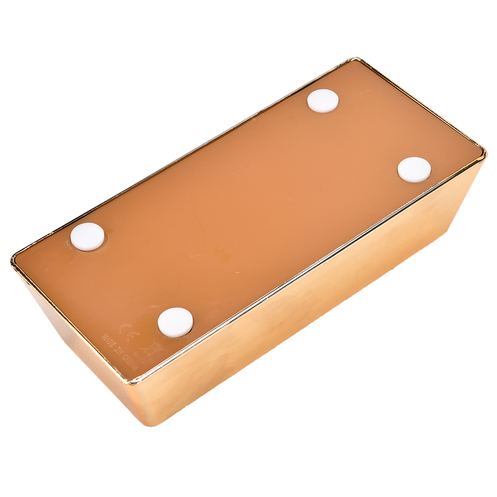 JETTING 1 Pc Gold Bar Bullion Door Stop Paperweight Simulation Gold Brick Home Decorhgg