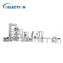 10 HEADS GRANULE WEIGHING FILLING PRODUCTION LINE