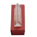 10cm 4\" Optical Glass Triple Triangular Prism Physics Teaching Light Spectrum