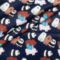 Cartoon Bear Bag Polyester Cotton Fabrics for Sewing Digital Printed Waterproof Fabric By The Half Yard DIY Patchwork Material