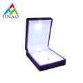 Fashion flip top pendant jewelry box with LED