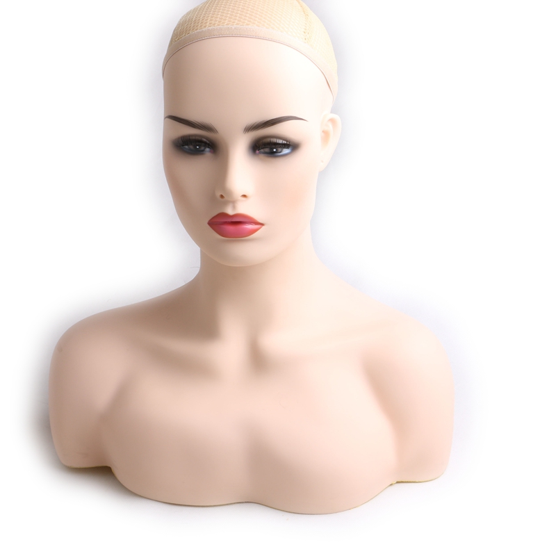 1 Piece African American Black Female Training Mannequin Head Bust For Hat Diomand Wig Display