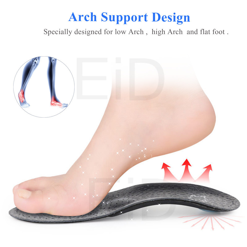 Leather Orthopedic Insoles Orthotics flat foot Health Sole Pad for Shoes insert Arch Support pad for plantar fasciitis Feet Care