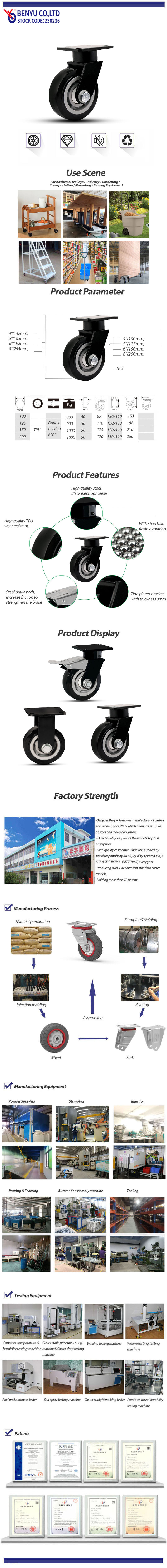 Heavy Duty Swive PU Caster
