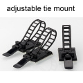 cable tie Mounts 10pcs Cable Clips 18*25 Clamp For Wire Tie Cable Mount Adjustable Cable Tie Fix Holder Clips black color