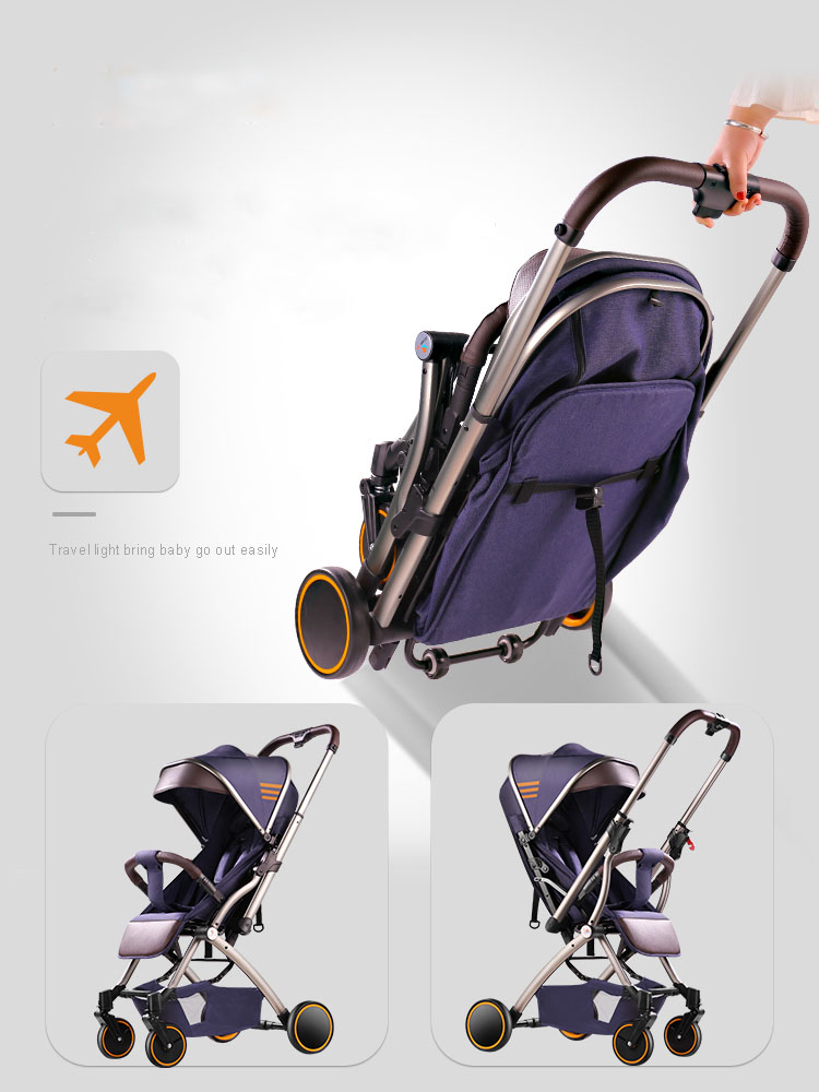 Baby stroller delivery free ultra light folding can sit or lie high landscape suitable 4 seasons high demand 2020