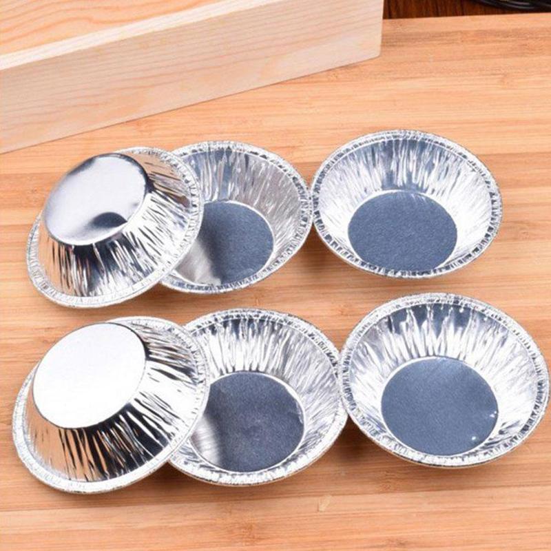 Disposable aluminum foil egg tart mold