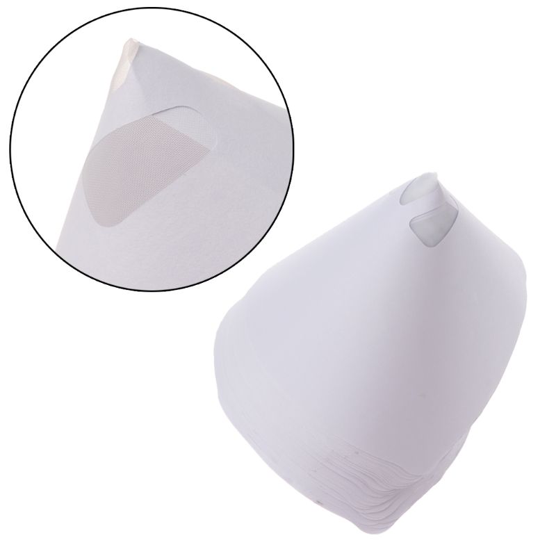 50pcs Mesh Conical Nylon Micron Paper Paint Strainer Filter Purifying Straining Cup Funnel Disposable