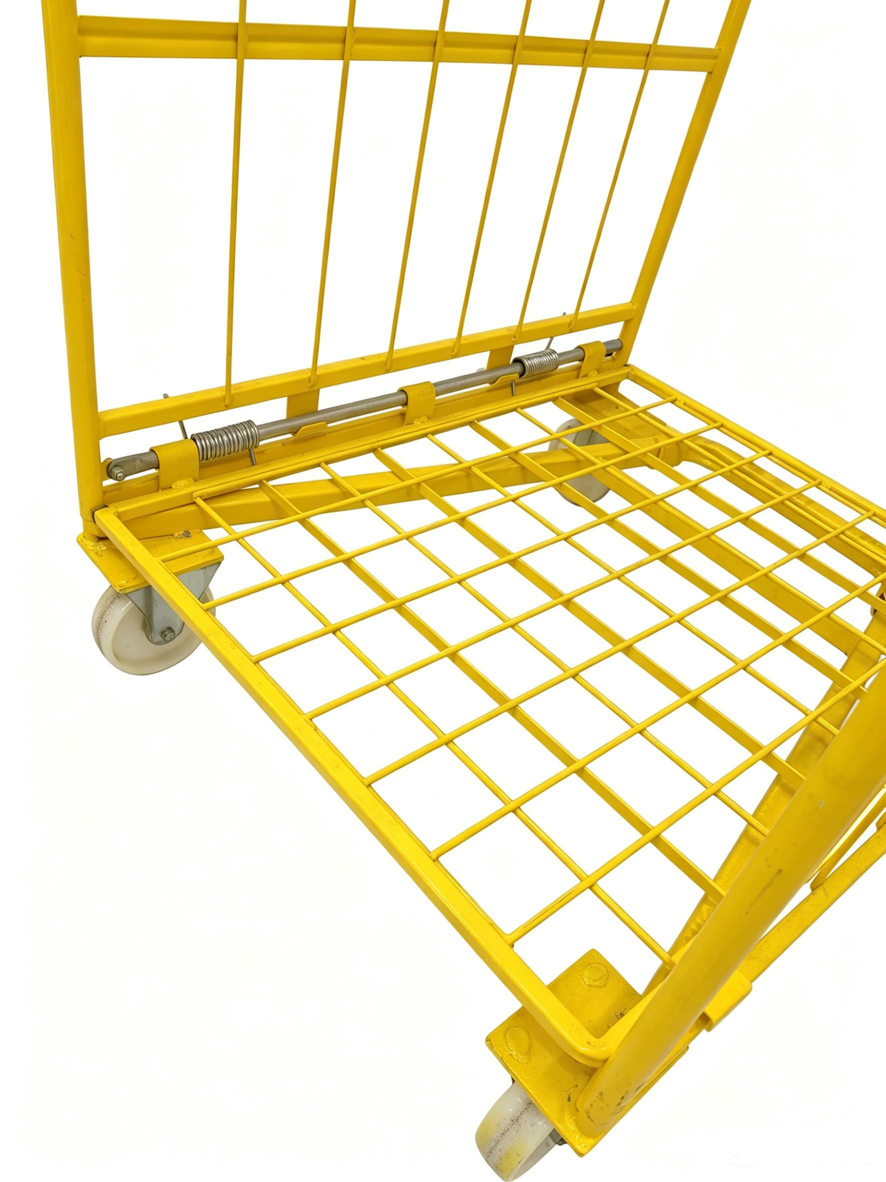 Foldable Warehouse Logistics Cart with Wheels
