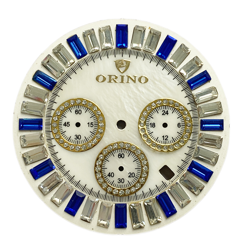 MOP watch dial with 6S50 movement