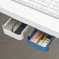 Under Desk Drawer Self-Adhesive Organizer Storage Box Makeup Organizer Desktop Sundries Storage Box Stationery Tray Pen Holder