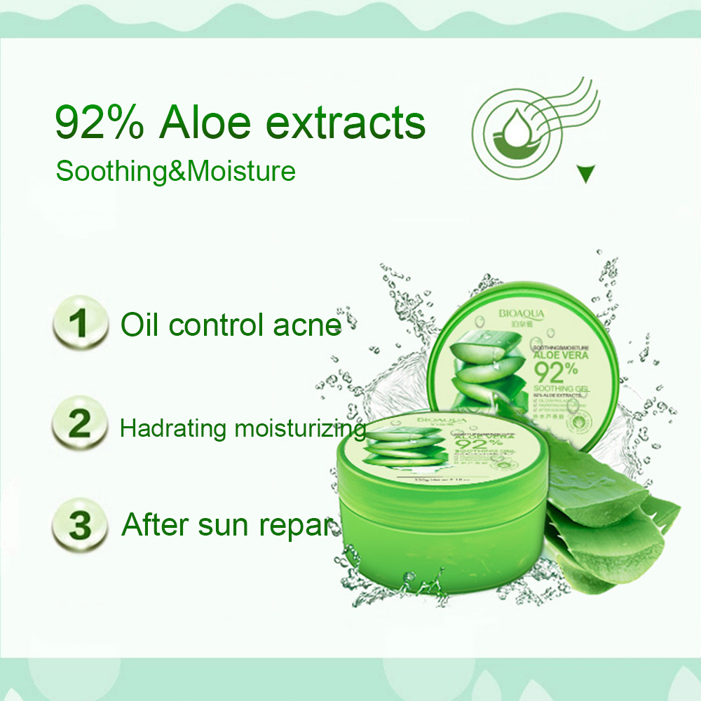 220g Aloe Vera Gel Natural Face Creams Moisturizer Acne Treatment Gel For Skin Repairing Natural Beauty