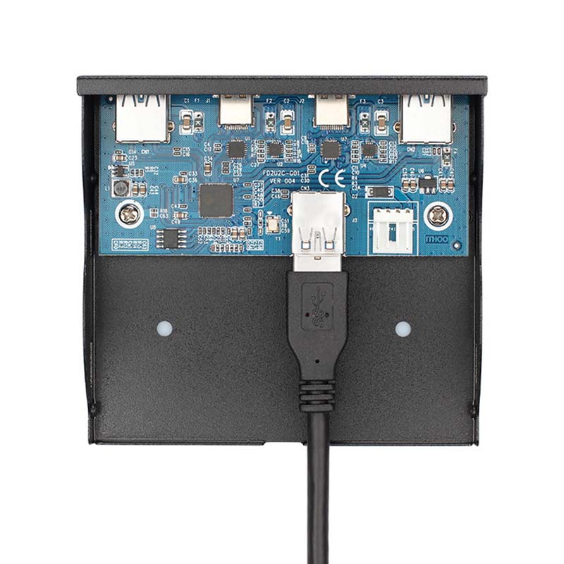 3.5'' 2 USB3.1 Type-C + 2 USB 3.0 A Hub to 20Pin Header Front Panel Floppy Drive 2 Year Warranty