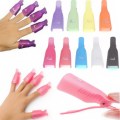 10 Nail Soak Cap UV Gel Clip Manicure Tool Remover Finger, Nail Polish Removal Tool